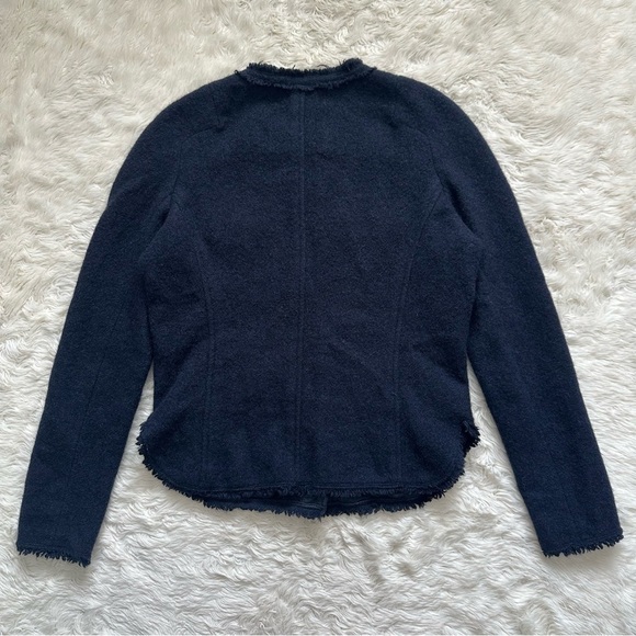 Isabel Marant Étoile Nelly Jacket Wool Blend Midnight Navy Sz 36 / 4 - Picture 5 of 15